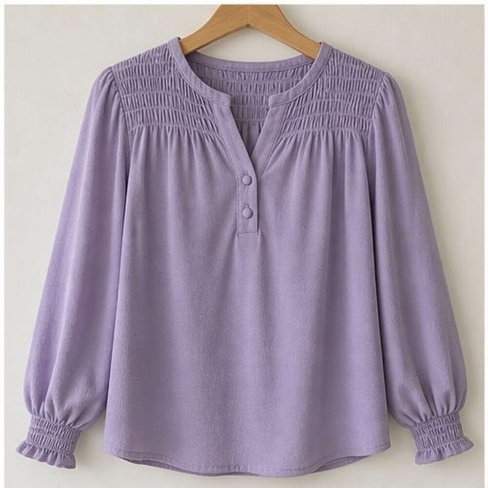 Lilac Peplum Top